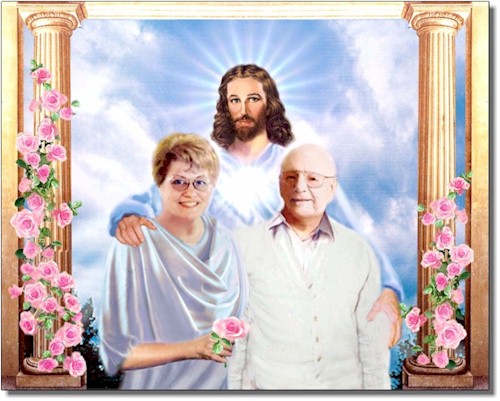 Mom and Grandpa in Heaven